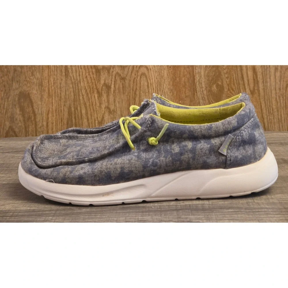 Reef‎ Cushion Coast Casual Slip On Shoes Youth Size 2 Gray Blue